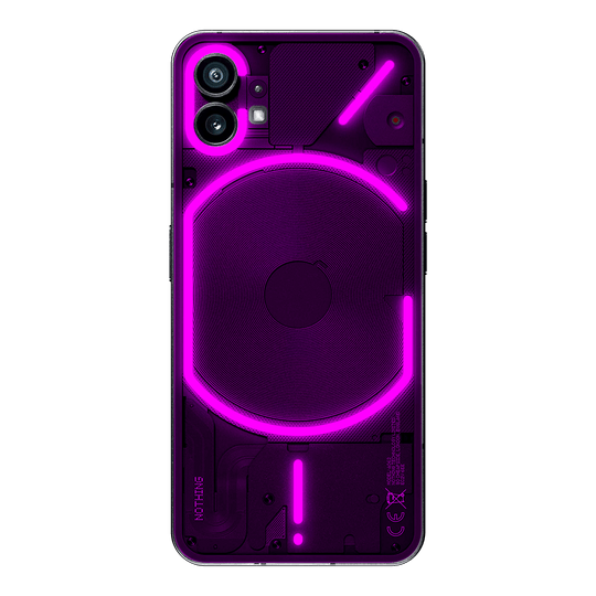 Nothing Phone (1) Glossy Coloured Transparent See-Through Clear PURPLE Skin Wrap Sticker Decal Cover Protector by EasySkinz | EasySkinz.com