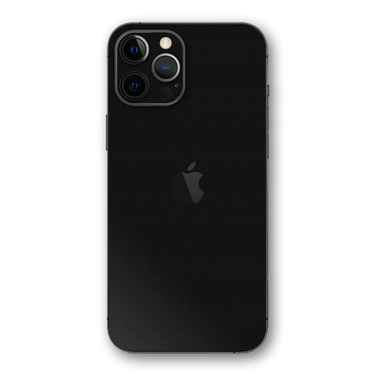 iPhone 12 Pro MAX LUXURIA Raven Black Textured Skin - Premium Protective Skin Wrap Sticker Decal Cover by QSKINZ | Qskinz.com
