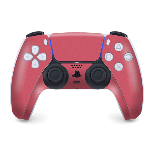 PS5 Playstation 5 DualSense Wireless Controller Skin - Luxuria Pink Rouge 3D Textured Skin Wrap Decal Cover Protector by EasySkinz | EasySkinz.com