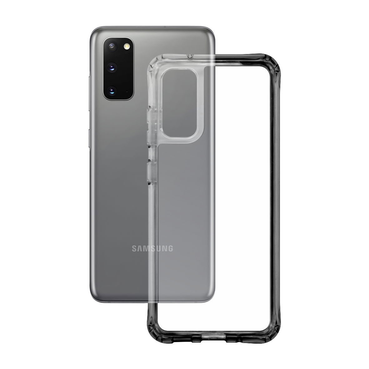Samsung Galaxy S20 EZY See-Through Hybrid Case, Liquid Case, Clear Case, Crystal Clear Case, Transparent Case by EasySkinz