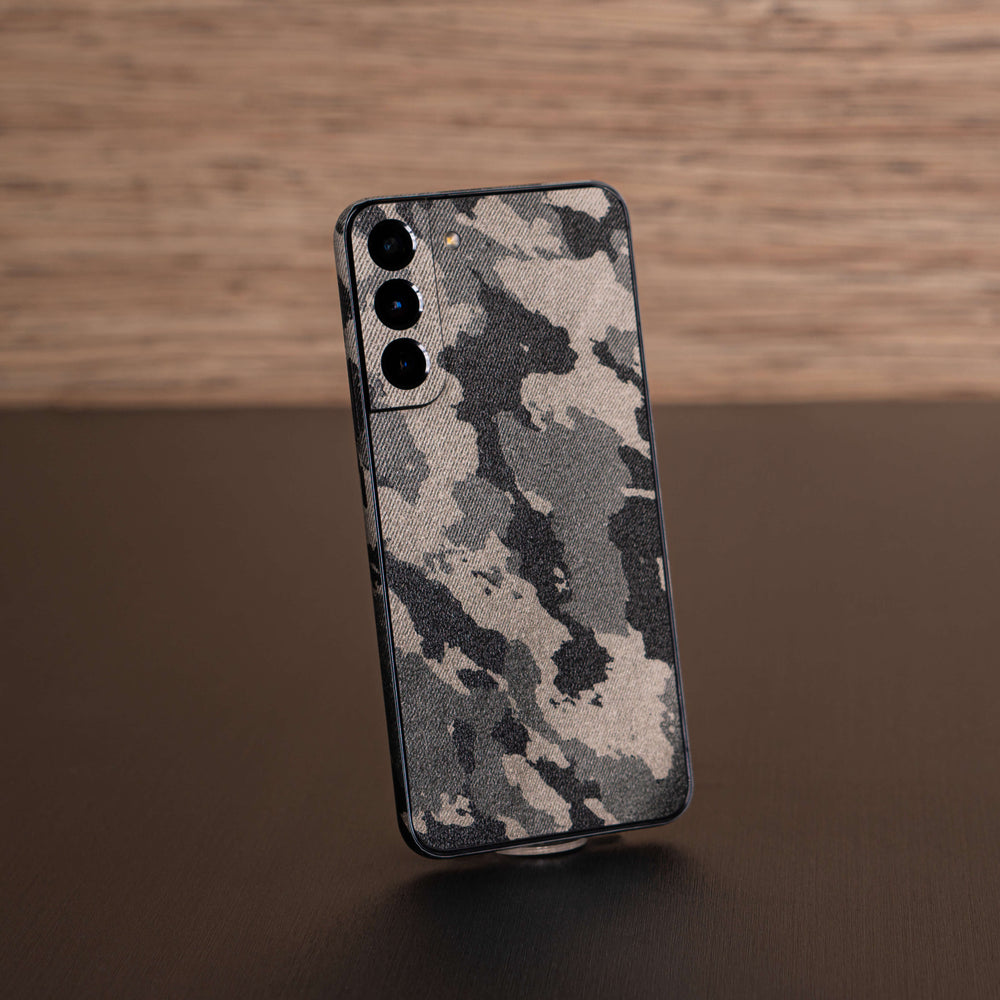 Samsung Galaxy S22+ PLUS Print Printed Custom Signature Hidden in the Forest Camouflage Pattern Skin Wrap Sticker Decal Cover Protector by EasySkinz | EasySkinz.com