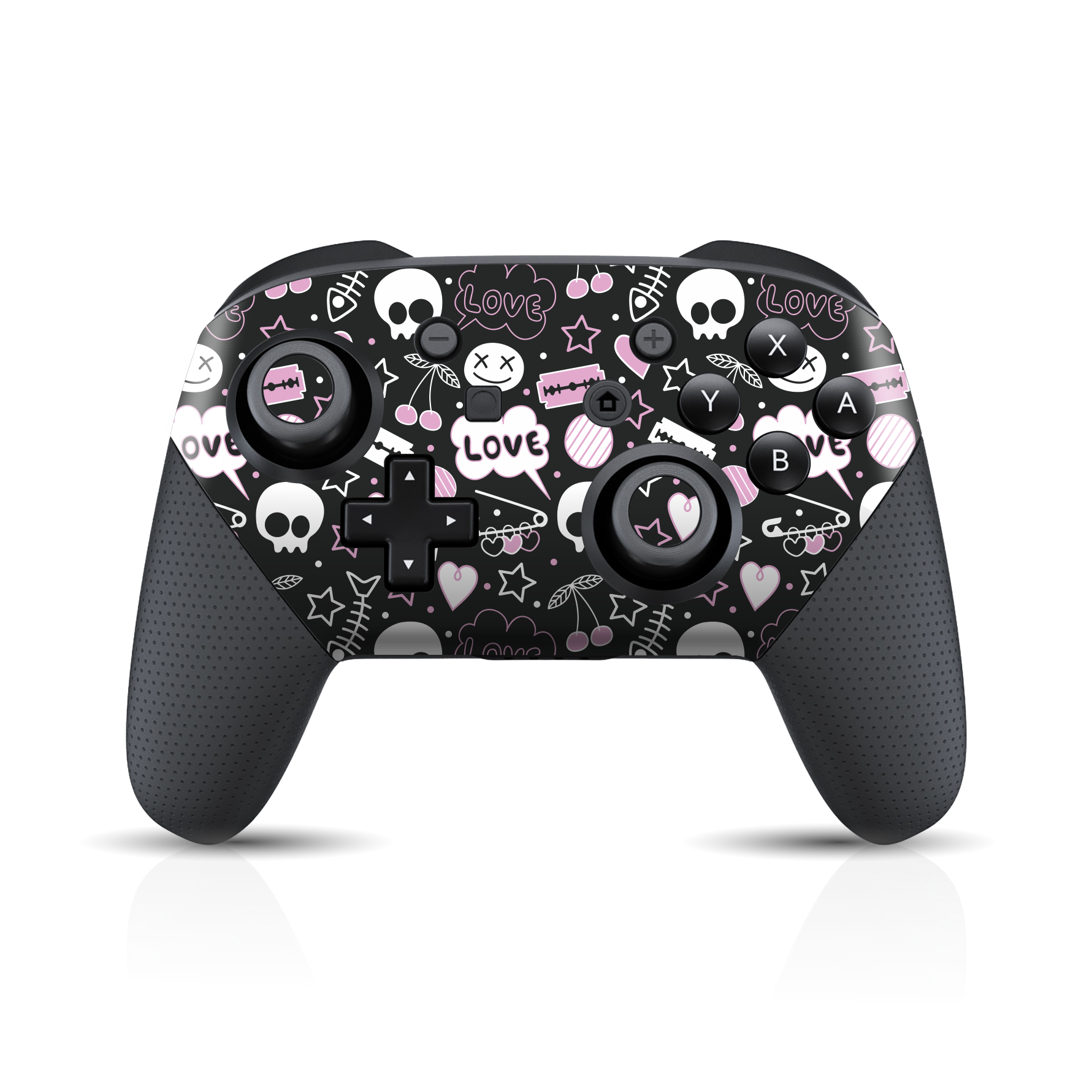 Nintendo Switch Pro CONTROLLER SIGNATURE Scary Fun STICKERS Skin
