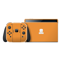 Nintendo Switch OLED LUXURIA Sunrise Orange Textured Skin
