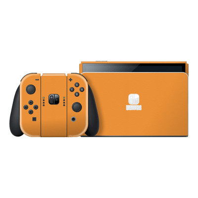 Nintendo Switch OLED LUXURIA Sunrise Orange Textured Skin