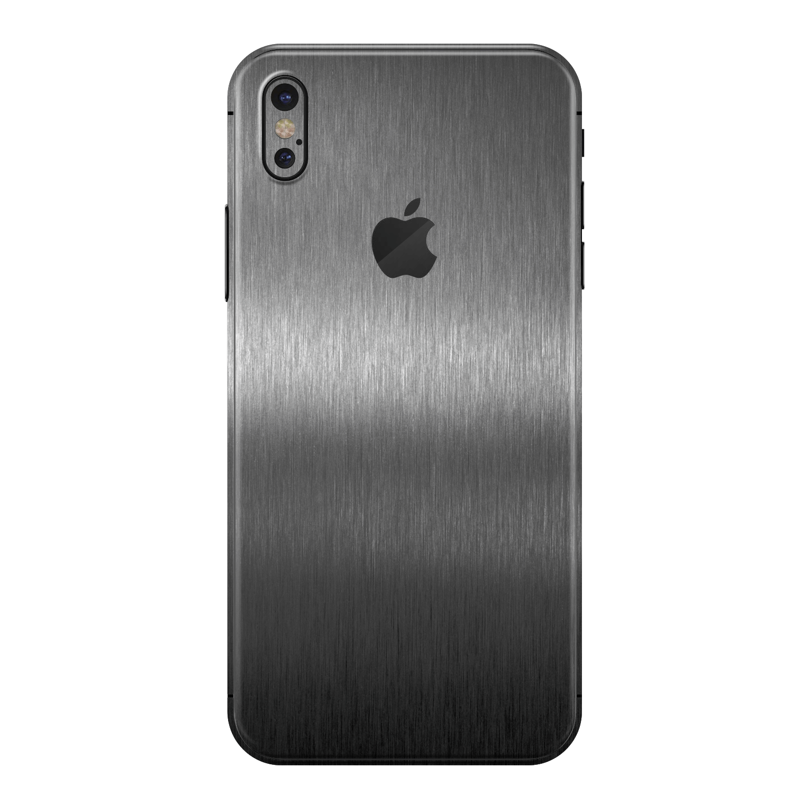 iPhone X Brushed Metal Titanium Metallic Skin Wrap Sticker Decal Cover Protector by EasySkinz | EasySkinz.com