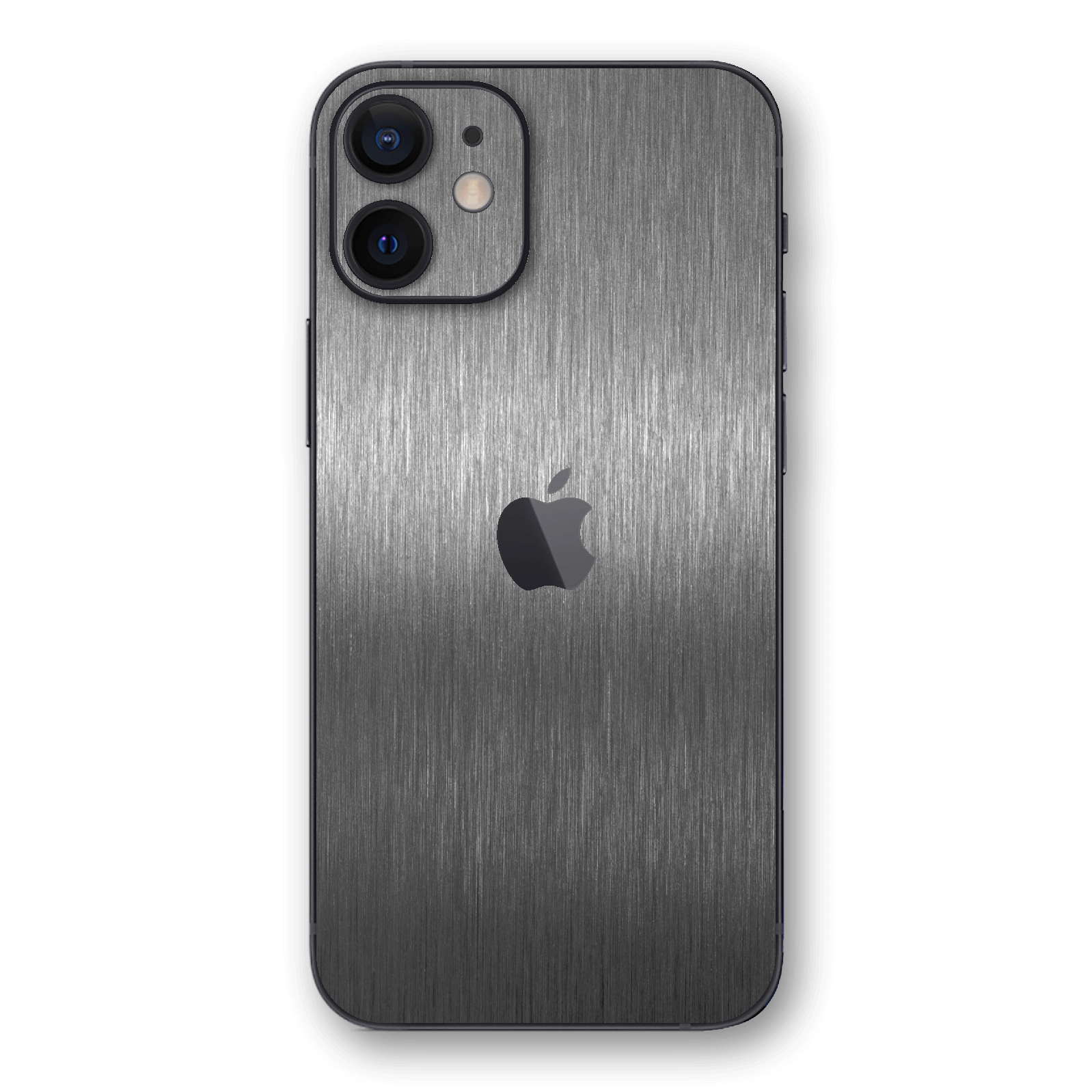 iPhone 12 mini Brushed Metal Titanium Metallic Skin Wrap Sticker Decal Cover Protector by EasySkinz | EasySkinz.com