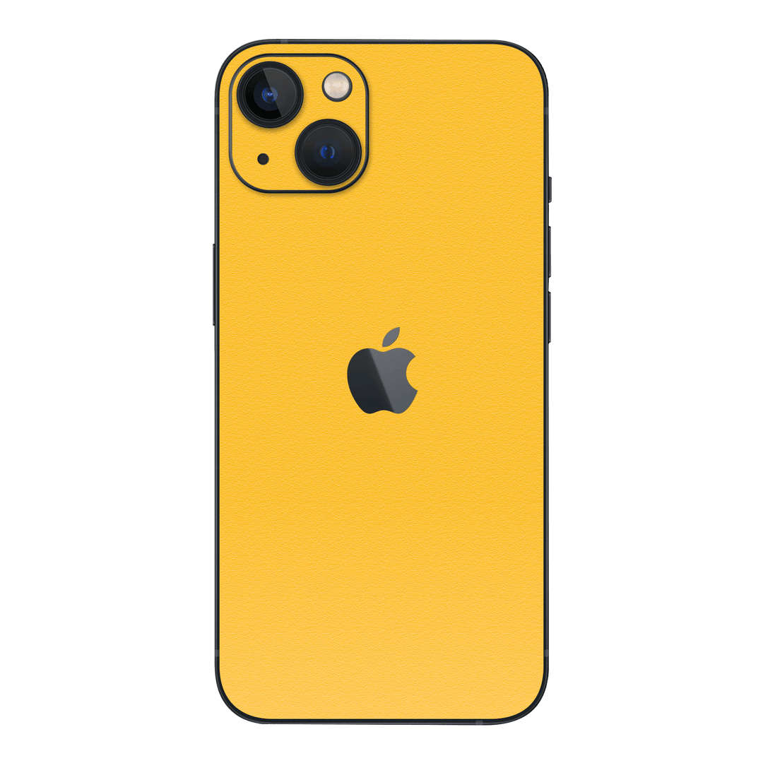 iPhone 14 Plus Luxuria Tuscany Yellow Matt 3D Textured Skin Wrap Sticker Decal Cover Protector by EasySkinz | EasySkinz.com
