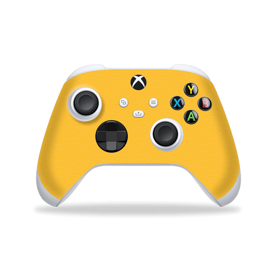 XBOX Series X CONTROLLER Skin - Luxuria Tuscany Yellow 3D Textured Skin Wrap Decal Cover Protector by EasySkinz | EasySkinz.com