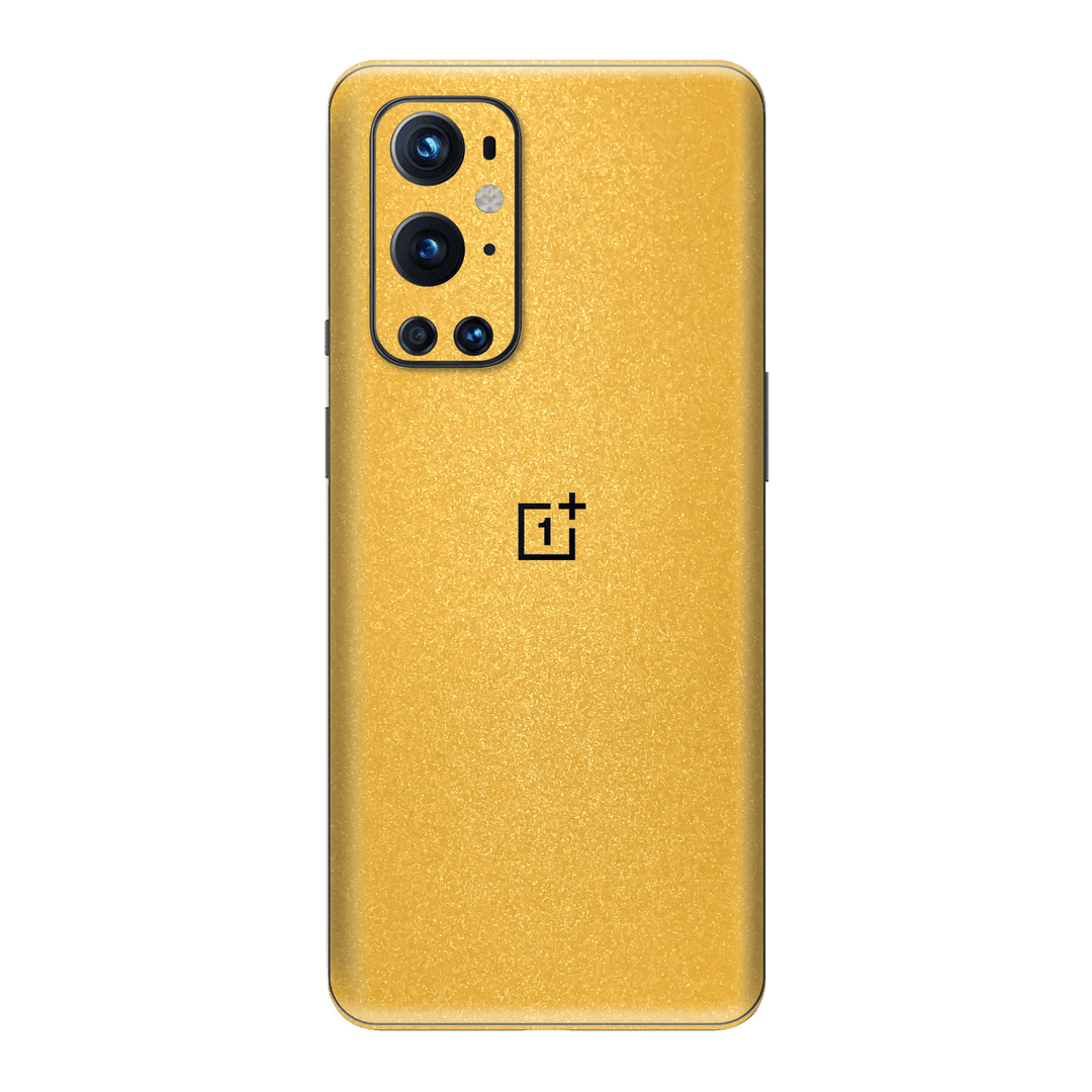 OnePlus 9 Pro Yellow Metallic Matt Matte Skin Wrap Sticker Decal Cover Protector by EasySkinz