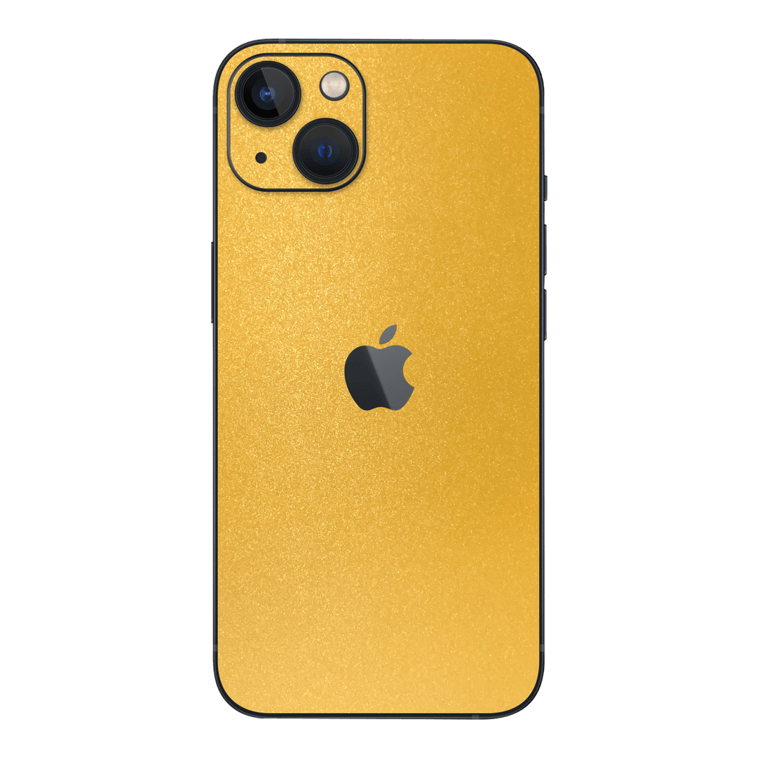 iPhone 14 YELLOW MATT Metallic Skin - Premium Protective Skin Wrap Sticker Decal Cover by QSKINZ | Qskinz.com