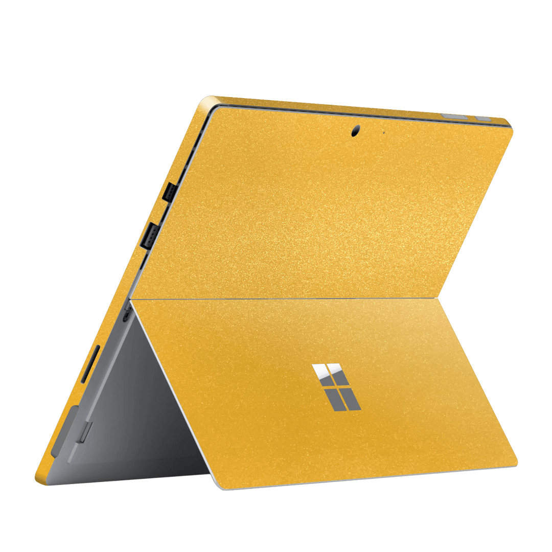 Microsoft Surface Pro 6 Yellow Metallic Matt Matte Skin Wrap Sticker Decal Cover Protector by EasySkinz