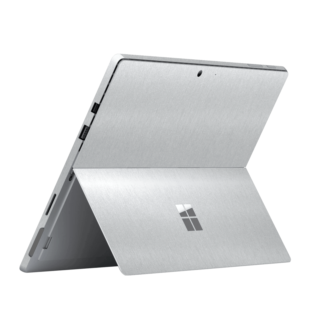 Microsoft Surface Pro 6 Brushed Metal Aluminium Metallic Skin Wrap Sticker Decal Cover Protector by EasySkinz