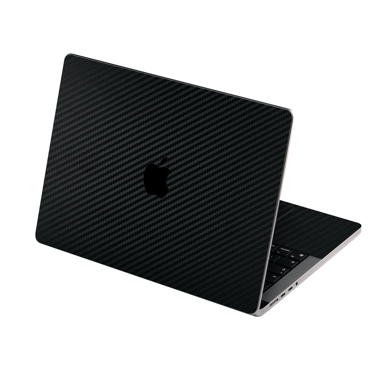 MacBook PRO 16" (2021/2023) Black 3D Textured Carbon Fibre Fiber Skin Wrap Sticker Decal Cover Protector by EasySkinz | EasySkinz.com