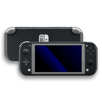 Nintendo Switch LITE 3D Textured CARBON Fibre Skin - BLACK
