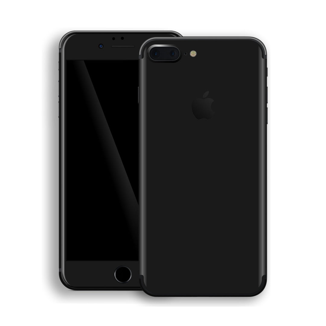 iPhone 8 PLUS Luxuria JET BLACK High Gloss Finish Skin Wrap Decal Protector | EasySkinz