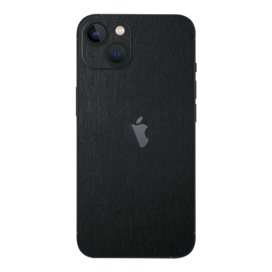 iPhone 14 Plus BRUSHED BLACK Metallic Skin - Premium Protective Skin Wrap Sticker Decal Cover by QSKINZ | Qskinz.com