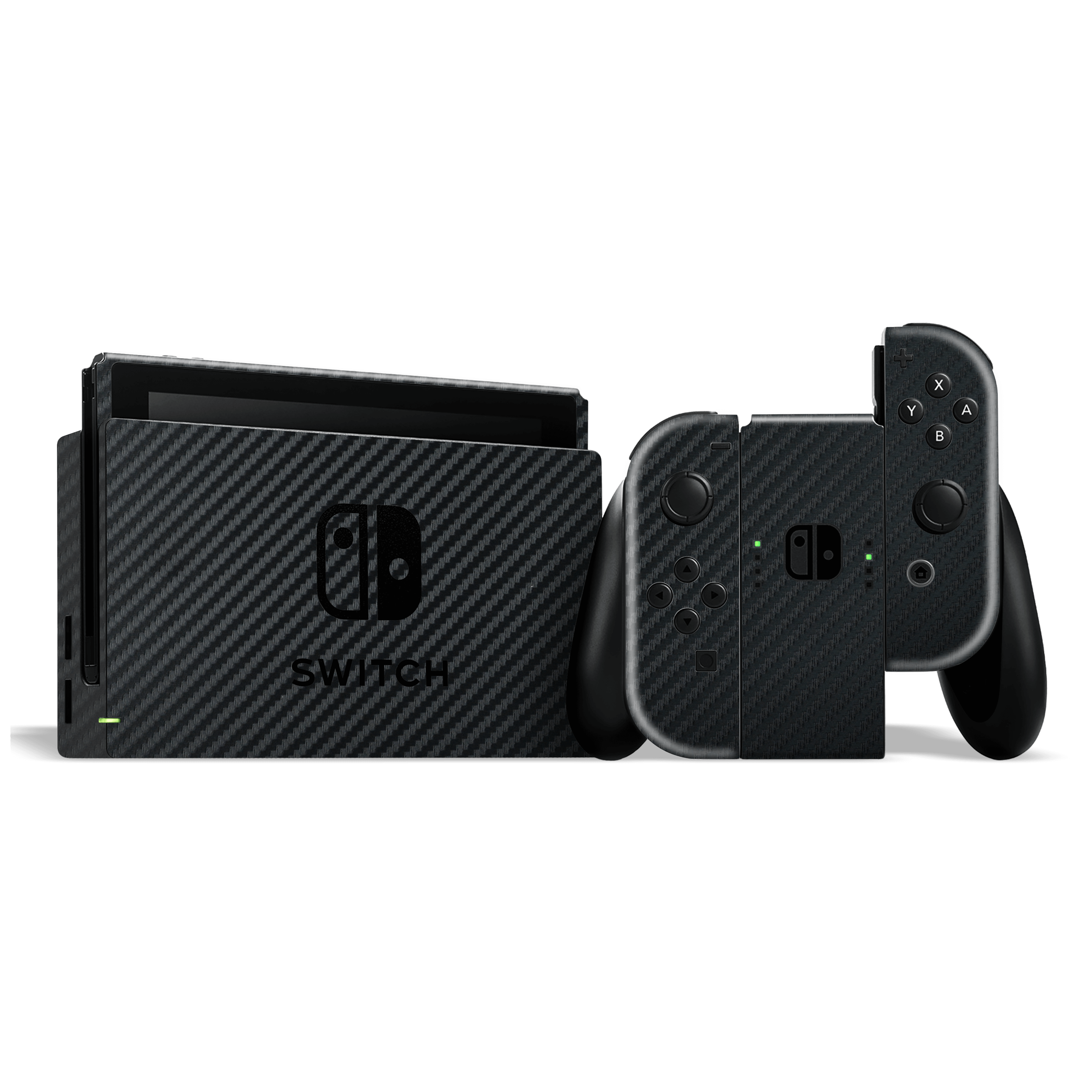 Nintendo SWITCH 3D Textured CARBON Fibre Skin