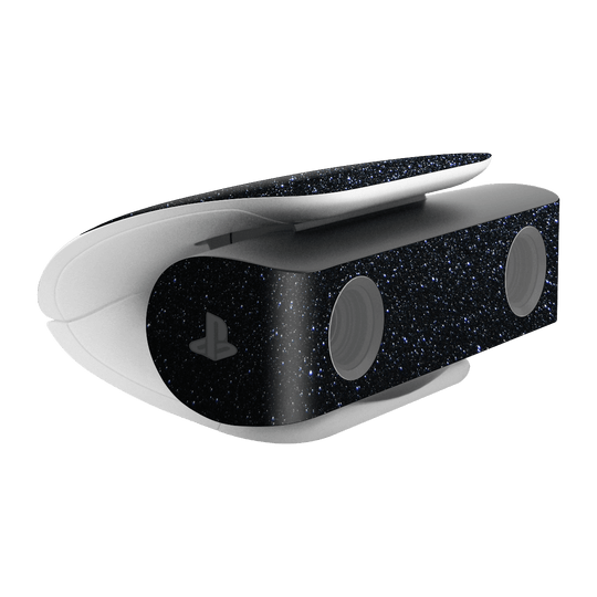 PS5 Playstation 5 HD Camera Skin - Diamond Black Shimmering Sparkling Glitter Skin Wrap Decal Cover Protector by EasySkinz | EasySkinz.com