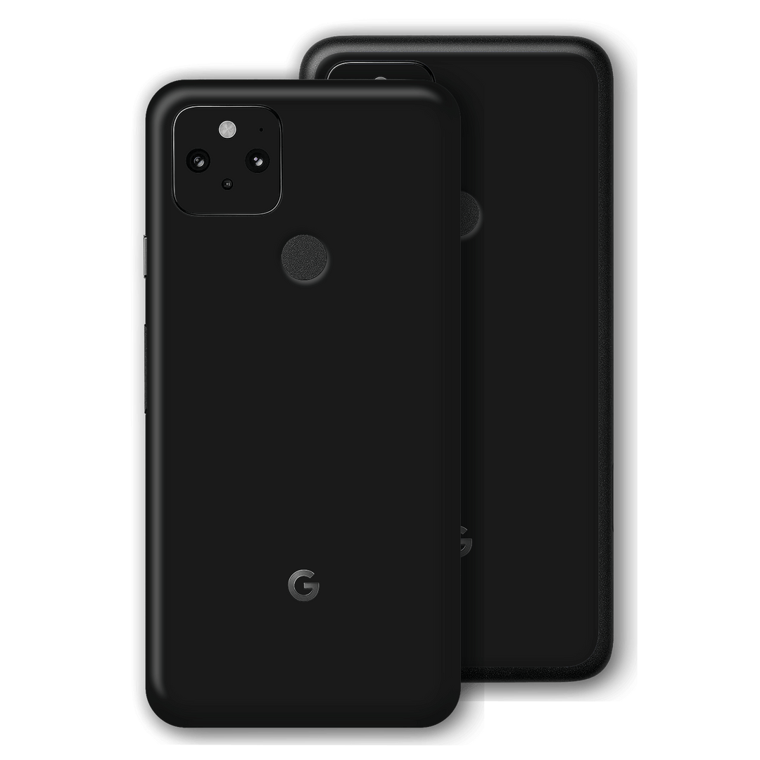 Pixel 5 Luxuria JET BLACK High Gloss Finish Skin Wrap Decal Protector | EasySkinz