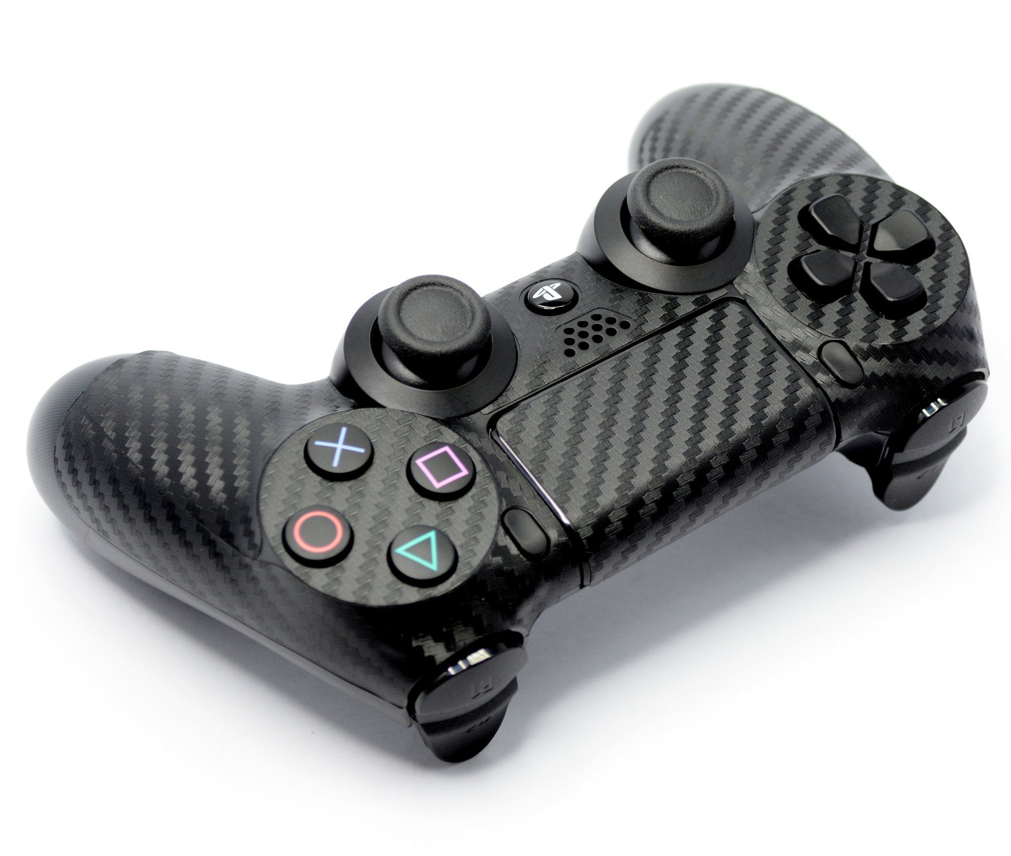 Playstation 4 CONTROLLER 3D Textured CARBON Fibre Skin