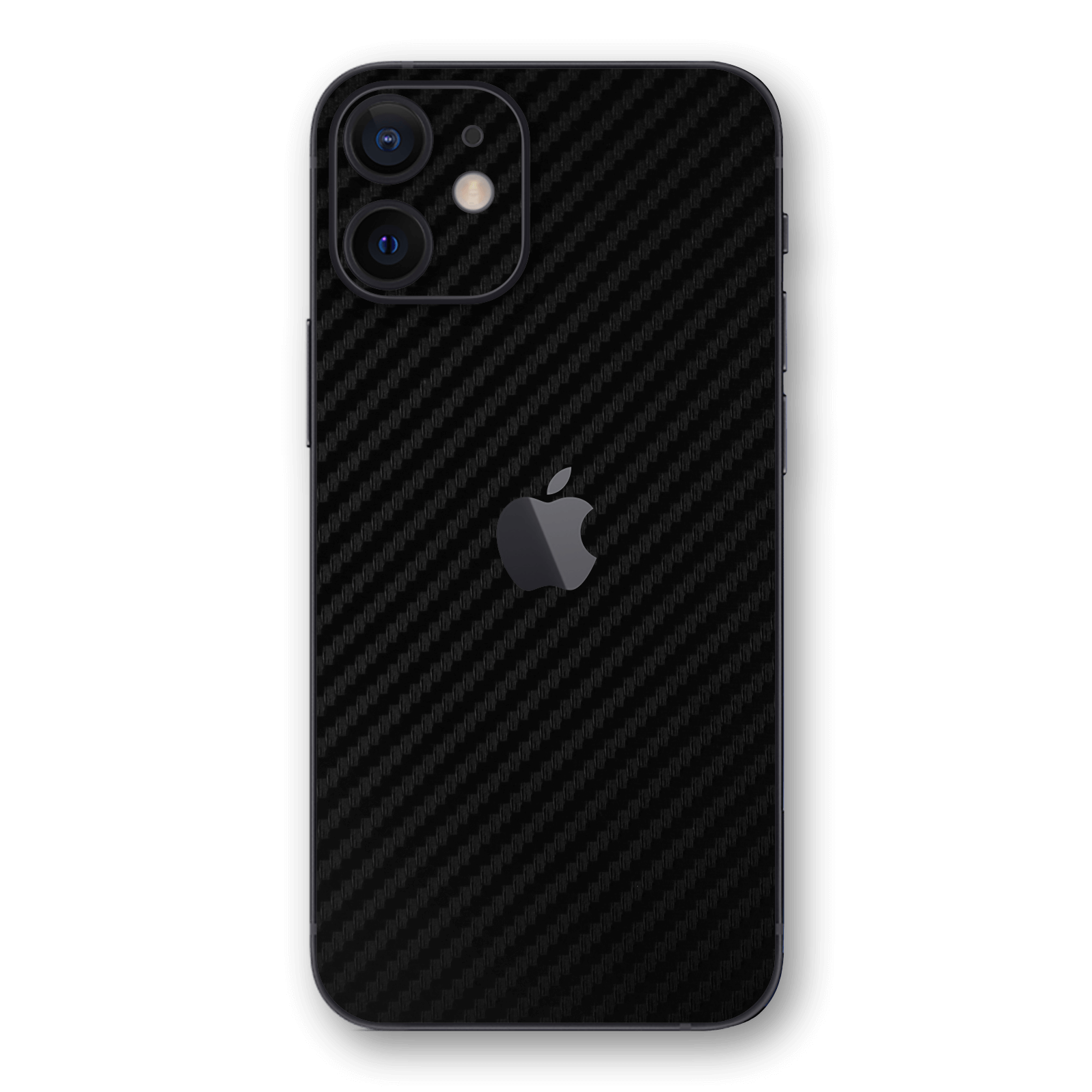 iPhone 12 3D Textured CARBON Fibre Skin - BLACK - Premium Protective Skin Wrap Sticker Decal Cover by QSKINZ | Qskinz.com
