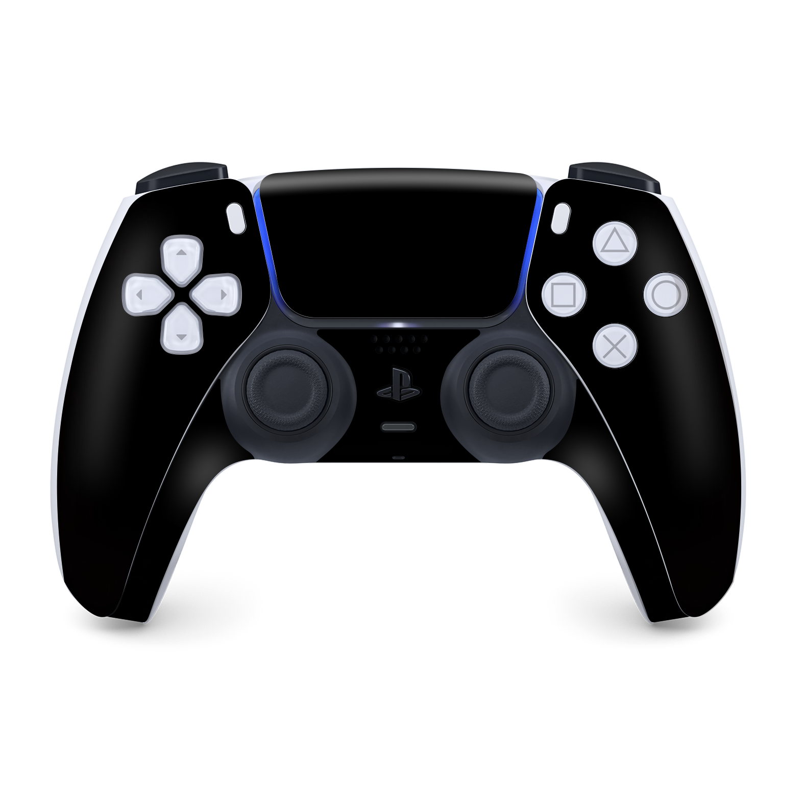 PS5 Playstation 5 DualSense Wireless Controller Skin - Black Matt Matte Skin Wrap Decal Cover Protector by EasySkinz | EasySkinz.com