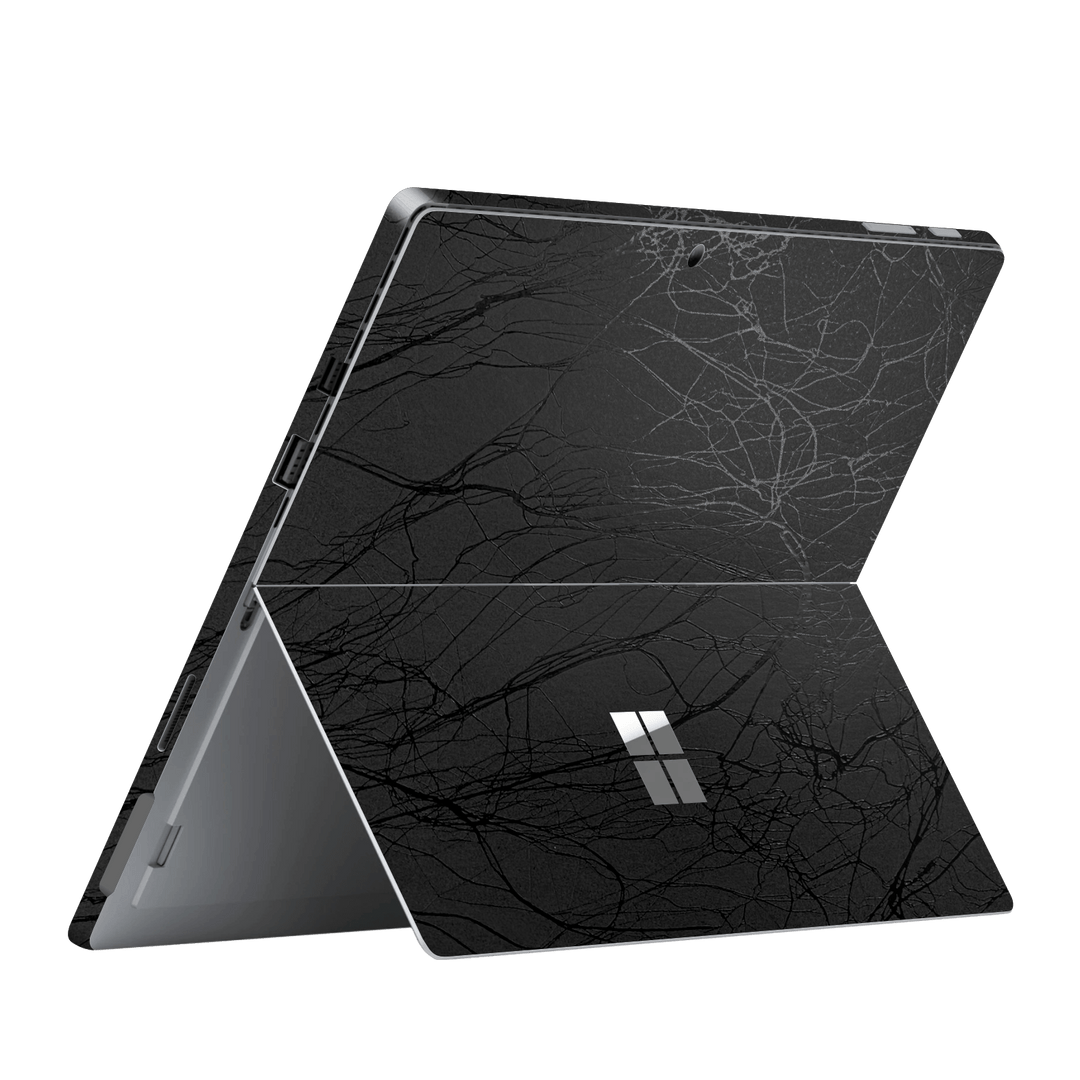 Microsoft Surface Pro 6 Luxuria Black Web Net Mesh Cocoon 3D Textured Skin Wrap Sticker Decal Cover Protector by EasySkinz