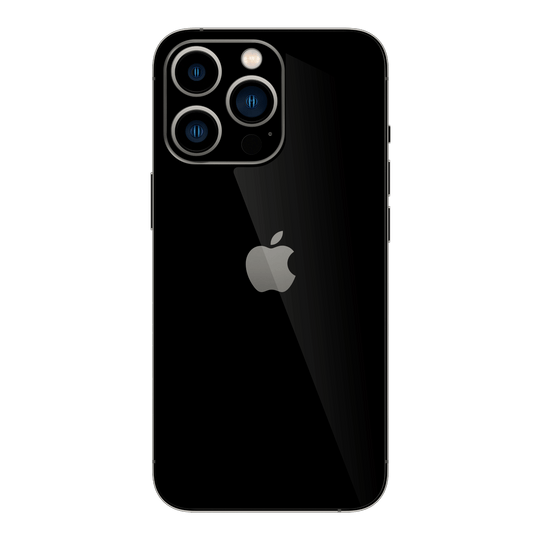 iPhone 13 PRO High Gloss JET BLACK Skin - Premium Protective Skin Wrap Sticker Decal Cover by QSKINZ | Qskinz.com