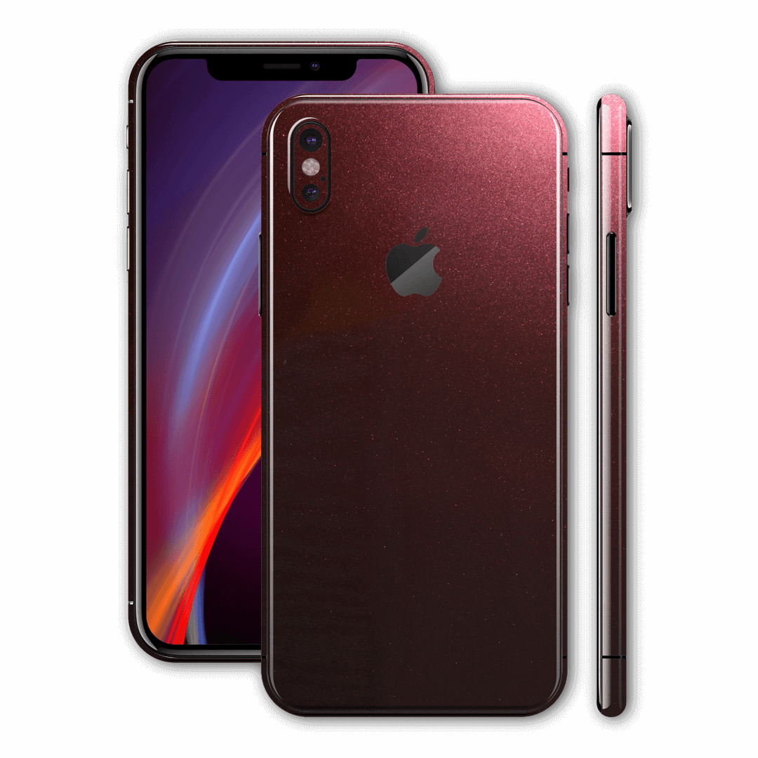 iPhone XS Glossy Black Rose Metallic Skin, Wrap, Decal, Protector, Cover by EasySkinz | EasySkinz.com