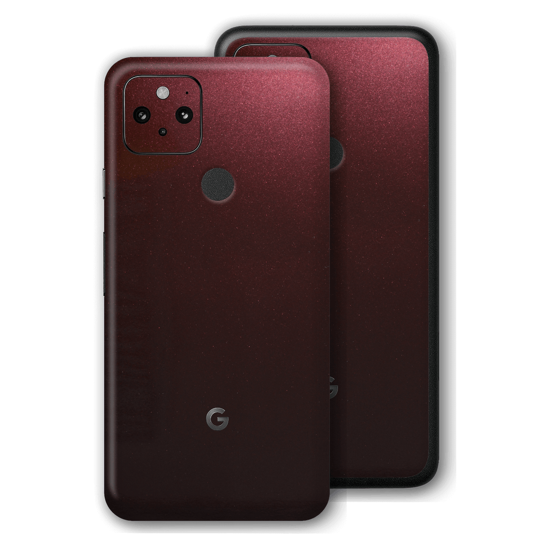 Pixel 5 Glossy Black Rose Metallic Skin, Wrap, Decal, Protector, Cover by EasySkinz | EasySkinz.com