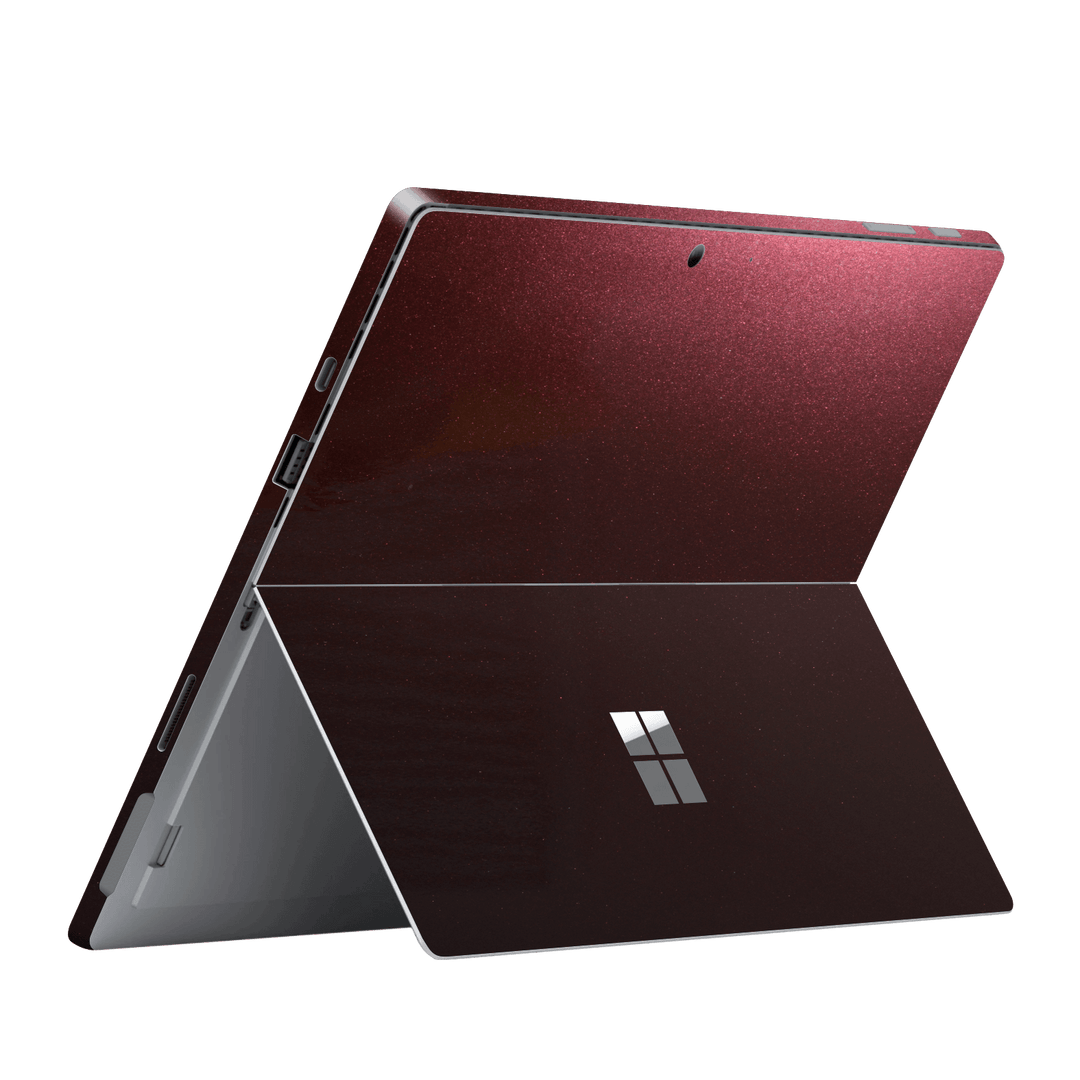 Microsoft Surface Pro 7 Black Rose Metallic Gloss Finish Skin, Wrap, Decal, Protector, Cover by EasySkinz | EasySkinz.com