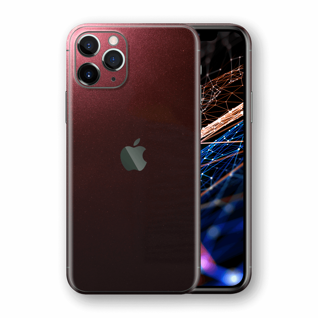 iPhone 11 PRO Glossy Black Rose Metallic Skin, Wrap, Decal, Protector, Cover by EasySkinz | EasySkinz.com  Edit alt text