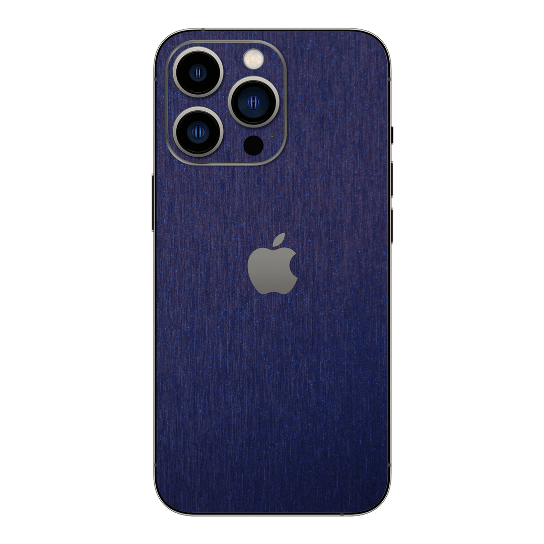 iPhone 14 PRO BRUSHED BLUE Metallic Skin - Premium Protective Skin Wrap Sticker Decal Cover by QSKINZ | Qskinz.com