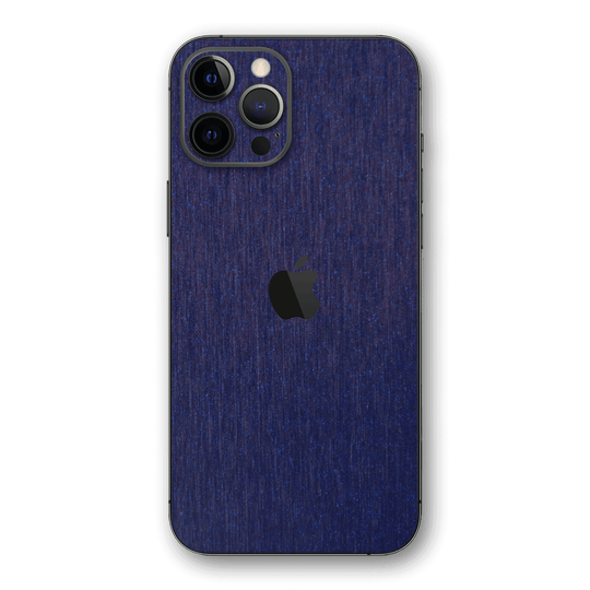 iPhone 12 Pro MAX BRUSHED BLUE Metallic Skin - Premium Protective Skin Wrap Sticker Decal Cover by QSKINZ | Qskinz.com