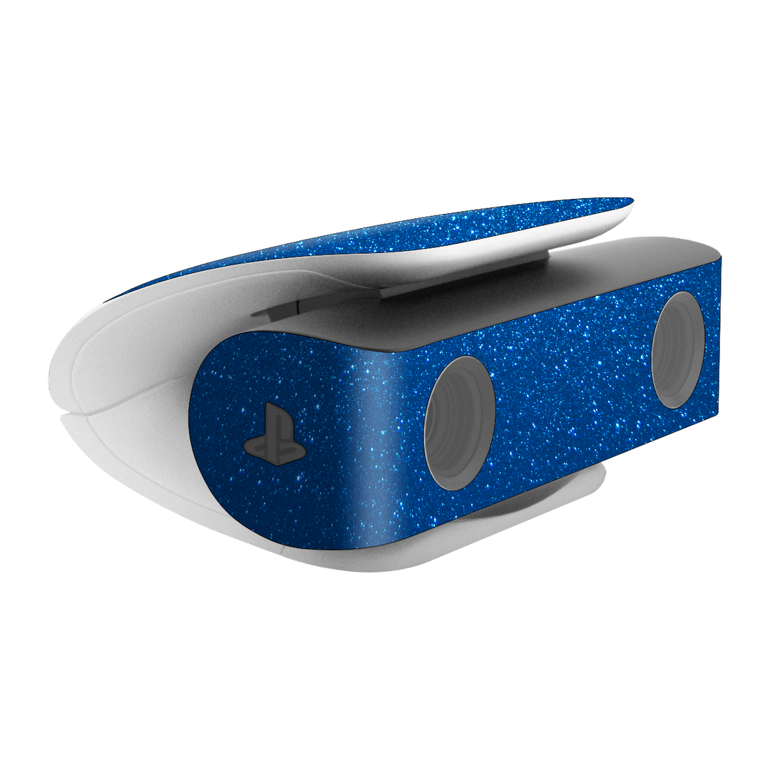 PS5 Playstation 5 HD Camera Skin - Diamond Blue Shimmering Sparkling Glitter Skin Wrap Decal Cover Protector by EasySkinz | EasySkinz.com