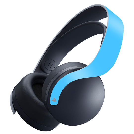 PS5 PlayStation 5 PULSE 3D Wireless Headset Skin - Blue Matt Matte Skin Wrap Decal Cover Protector by EasySkinz | EasySkinz.com