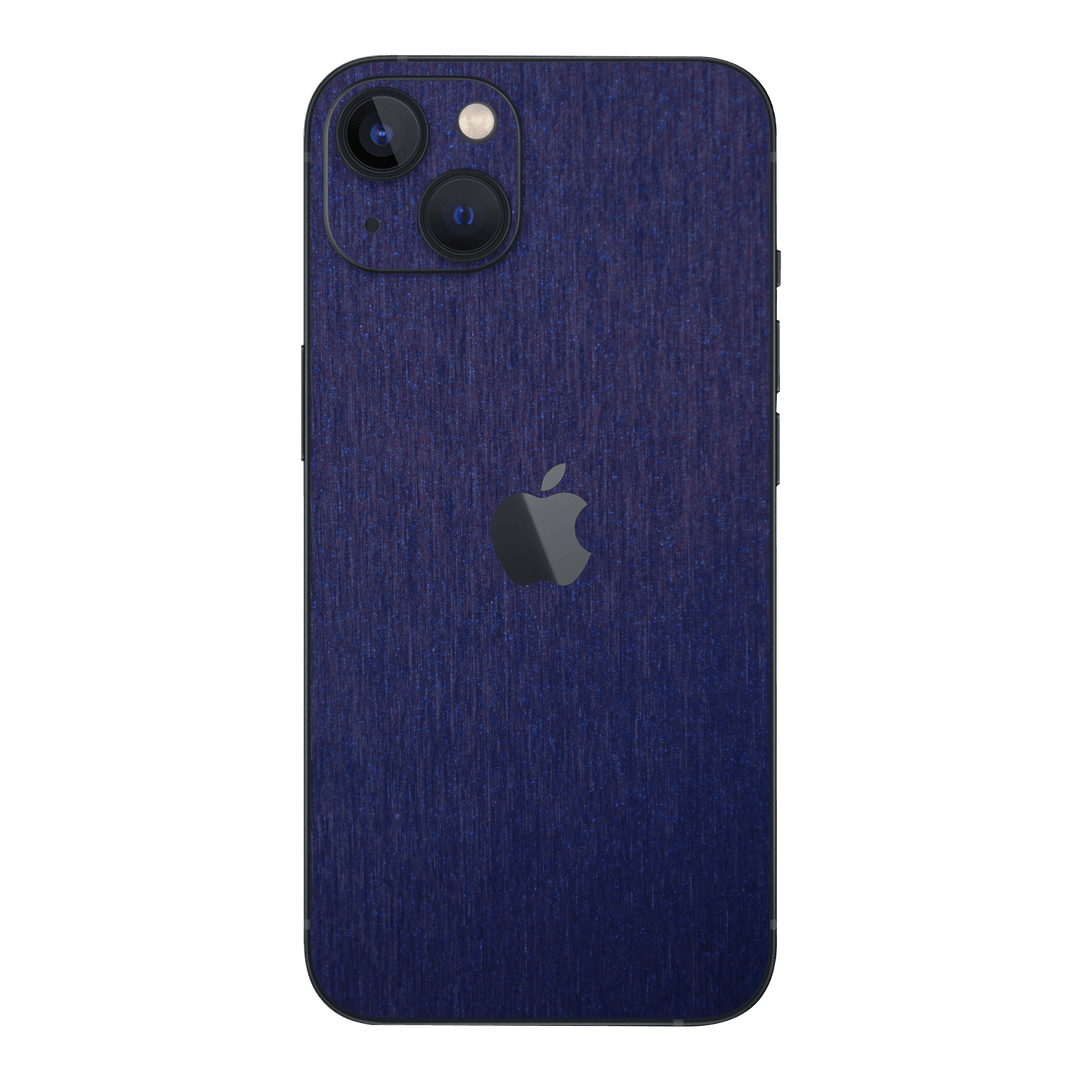 iPhone 14 BRUSHED BLUE Metallic Skin - Premium Protective Skin Wrap Sticker Decal Cover by QSKINZ | Qskinz.com