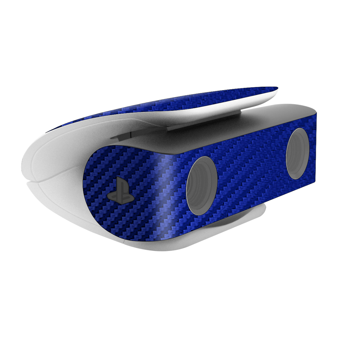 PS5 Playstation 5 HD Camera Skin - Blue 3D Textured Carbon Fibre Fiber Skin Wrap Decal Cover Protector by EasySkinz | EasySkinz.com
