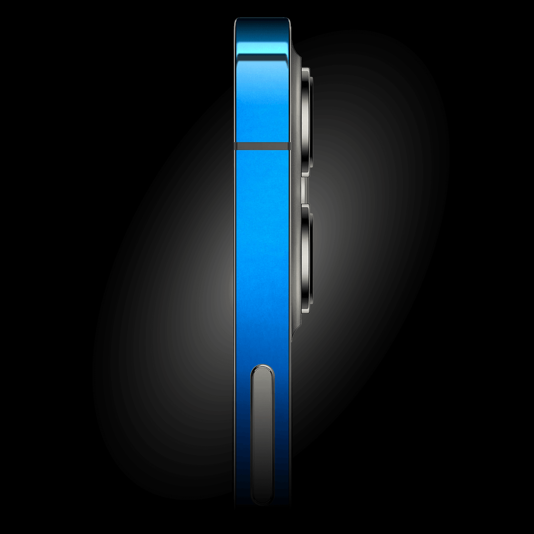 iPhone 13 PRO SATIN BLUE Metallic Skin - Premium Protective Skin Wrap Sticker Decal Cover by QSKINZ | Qskinz.com