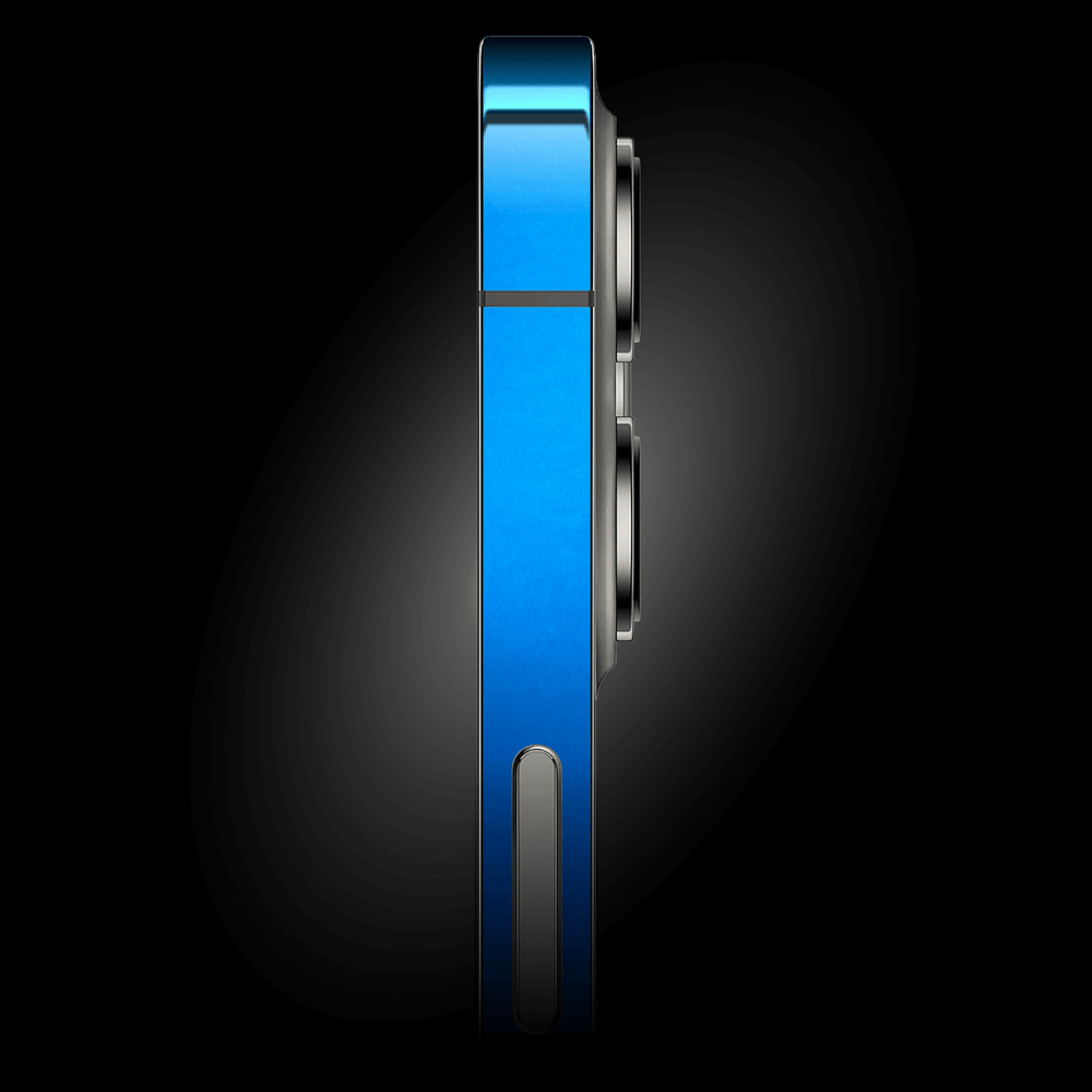 iPhone 12 PRO SATIN BLUE Metallic Skin - Premium Protective Skin Wrap Sticker Decal Cover by QSKINZ | Qskinz.com