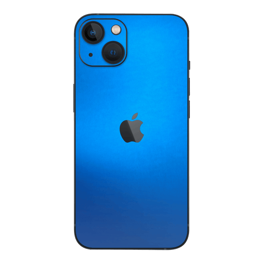 iPhone 13 mini Satin Blue Metallic Matt Matte Skin Wrap Sticker Decal Cover Protector by EasySkinz