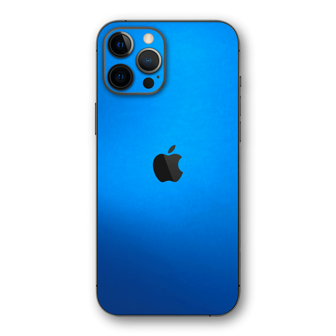 iPhone 12 PRO SATIN BLUE Metallic Skin, Wrap – Qskinz™ iPhone 12 PRO SATIN BLUE Metallic Skin, Wrap – Qskinz™