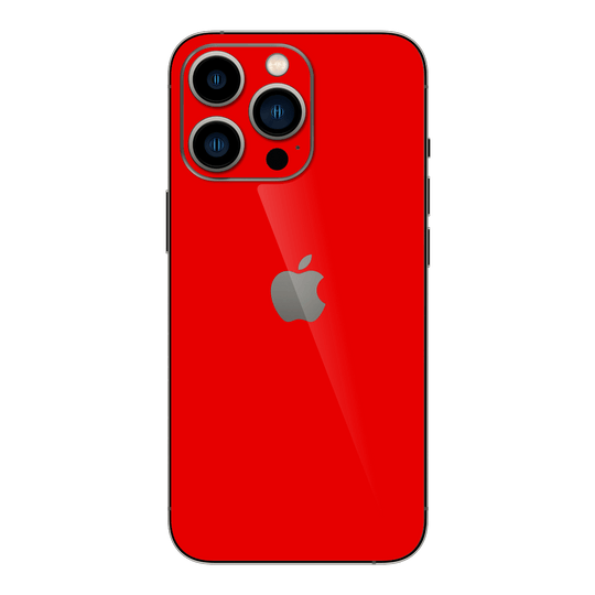 iPhone 13 Pro MAX GLOSSY Bright Red Skin - Premium Protective Skin Wrap Sticker Decal Cover by QSKINZ | Qskinz.com