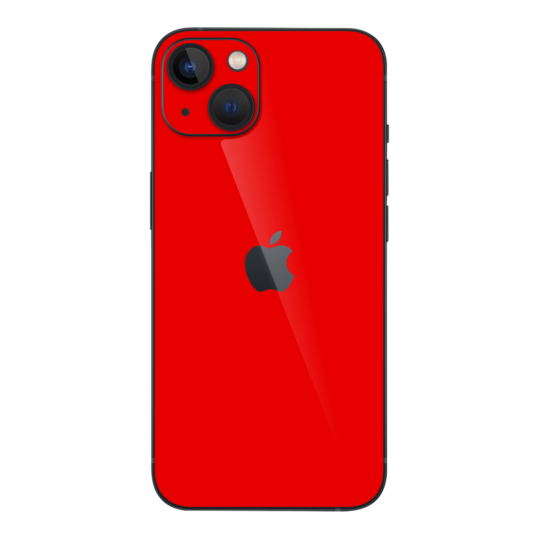 iPhone 13 MINI GLOSSY Bright Red Skin - Premium Protective Skin Wrap Sticker Decal Cover by QSKINZ | Qskinz.com