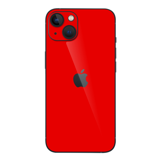 iPhone 13 MINI GLOSSY Bright Red Skin - Premium Protective Skin Wrap Sticker Decal Cover by QSKINZ | Qskinz.com