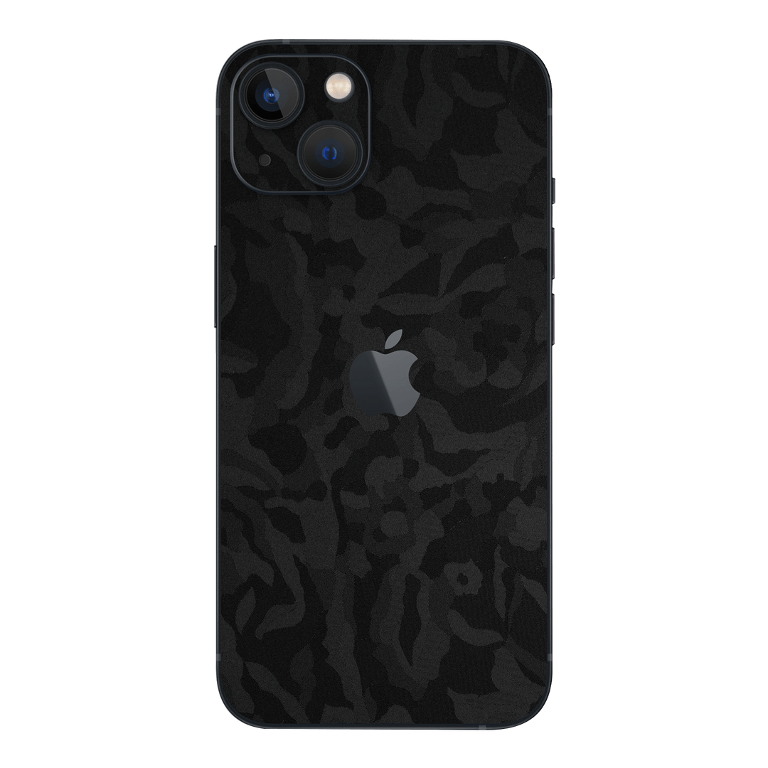 iPhone 14 LUXURIA BLACK CAMO 3D TEXTURED Skin - Premium Protective Skin Wrap Sticker Decal Cover by QSKINZ | Qskinz.com
