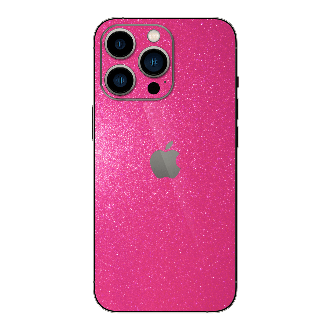iPhone 14 PRO Diamond Magenta Candy Shimmering Sparkling Glitter Skin Wrap Sticker Decal Cover Protector by EasySkinz | EasySkinz.com