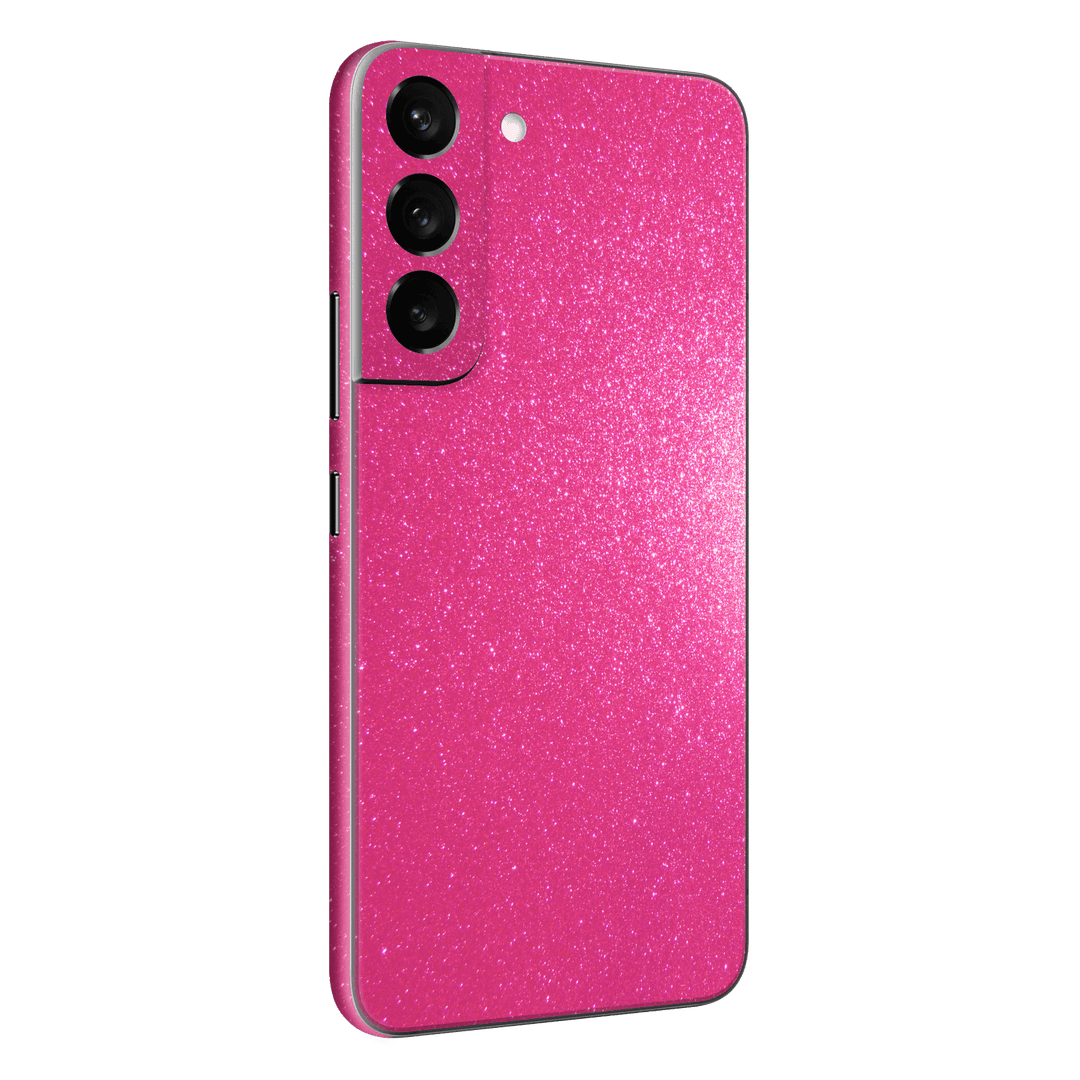 Samsung Galaxy S22+ PLUS Diamond Candy Magenta Shimmering Sparkling Glitter Skin Wrap Sticker Decal Cover Protector by EasySkinz | EasySkinz.com