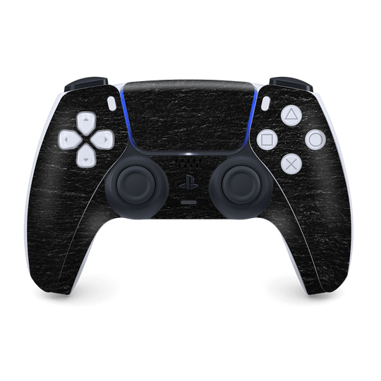 PS5 Playstation 5 DualSense Wireless Controller Skin - Luxuria Black Concrete Stone 3D Textured Skin Wrap Decal Cover Protector by EasySkinz | EasySkinz.com