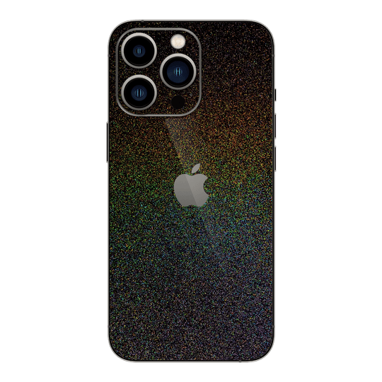 iPhone 13 PRO GALAXY Black Milky Way Rainbow Sparkling Metallic Gloss Finish Skin Wrap Sticker Decal Cover Protector by EasySkinz | EasySkinz.com